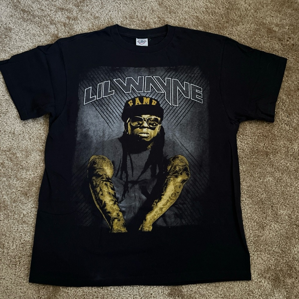Lil Wayne 2011 Concert Tour Black T-Shirt Size L